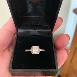 Rose gold Pandora ring